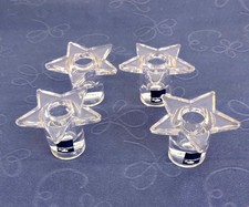 4 LEONARDO Kerzenhalter Stern massiv neuwertig für lange Kerzen Tafel