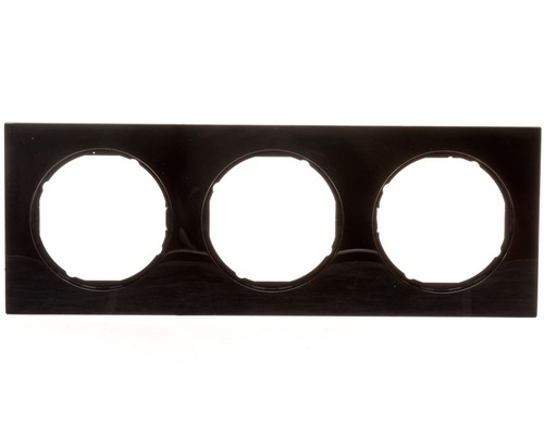 Berker triple frame black - berker, r.3