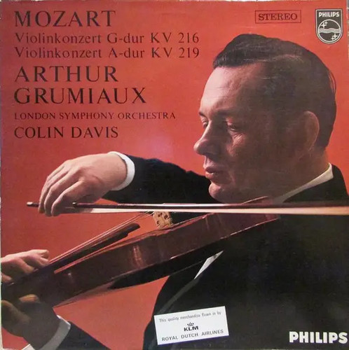Mozart arthur grumiaux - lp,