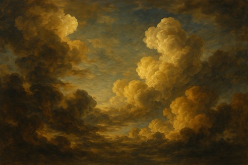 Wolke himmel blau - blau, weiß