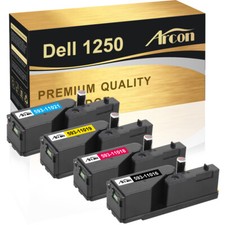 4er XXL Toner für Dell 1250C 1350CNW 1355CN 1355CNW C1765NFW C1760NW C1765NF