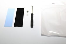 M.2 SSD NVMe Kühlkörper mit Wärmeleitpad 70x22x3 Schwarz