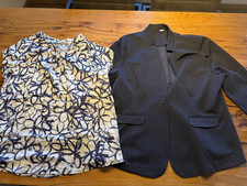 Sakko/Blazer + Shirt für Damen (Gr. 50)