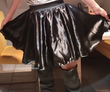 Satin Mini Röcke A Linie