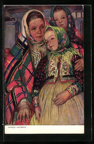 Künstler polnische frau - künstler-ak,