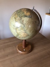 Antiker columbus erdglobus 200 Politisch-physisch mit integriertem Kompass