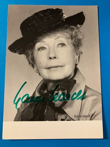 Autogramm karin hardt - autogramm,