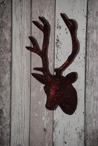 Groß rot glitzer hirsch - groß,