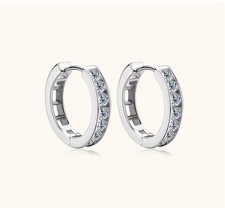 Neu Moissanite Ohrringe S925