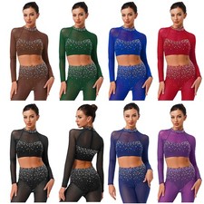 Damen Crop Tops Bauch