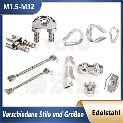 Edelstahl bügelklemmen - edelstahl,