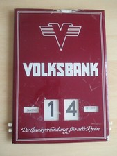 Immer benutzbarer Wandkalender, Metall/Kunststoff, deutliche Gebrauchsspuren !!!