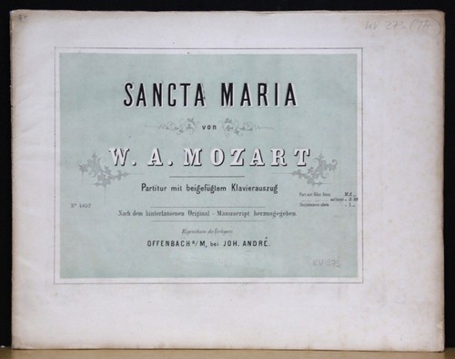 Mozart sancta maria - mozart,, 273)