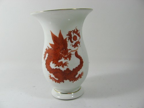 Vase handgemalt motiv drache - motiv,