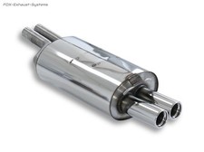  Sportauspuff BMW X3 E83 2.5i 3.0i 2x76 rund mit Abs.