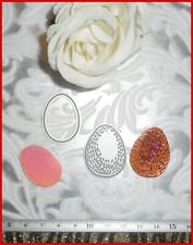 Stanzschablonen Ostereier  2 Teile ca. 3,5 x 2,8 und3 x 2,2  cm