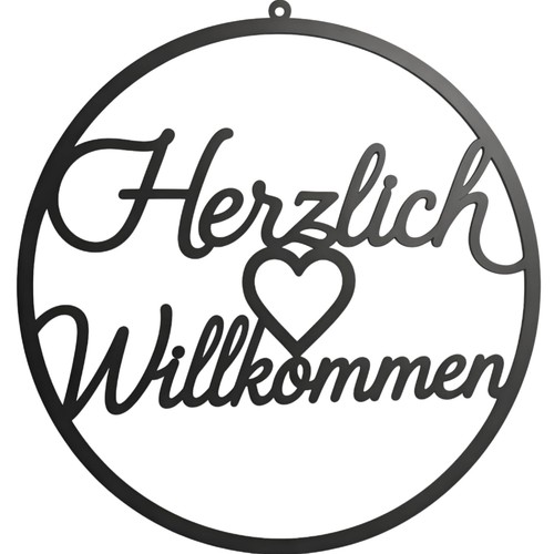 Willkommensschild holz 20cm - willkommensschild,