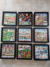 Charles Fazzino - Sam Katz on the Loose - alle Bilder gerahmt - Glitzer Pop Art