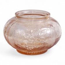 Altes HARIBO Rosalin Glas Pressglas Bonbonglas H= 16cm Ø= 24cm Tante Emma Laden