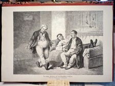 Three Blessed WOOD ENGRAVING