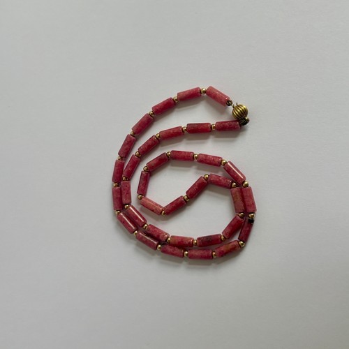 Rhodochrositkette vintage rosa - vintage,