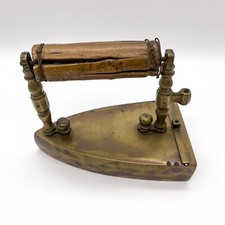 Antique Brass Iron with Wooden