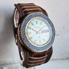 Raketa World Time Cities Herren Armbanduhr Soviet Vintage Rocket Watch grün