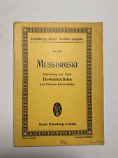 Noten. Mussorgski. Einleitung