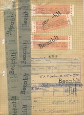 Berliner S-Bahn Fahrkarten 1987 Preisstufe 1 und Straßenbahn-Fahrkarten