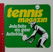 Aufkleber/Sticker: tennis magazin - Jede Seite ein guter Aufschlag (23021790)