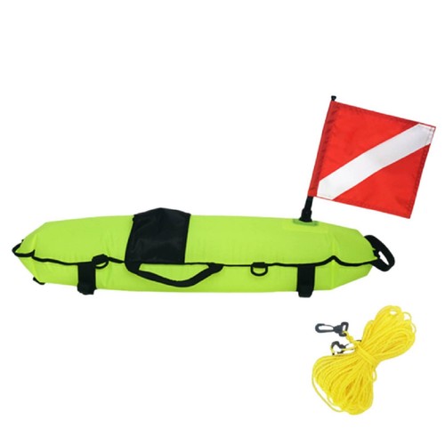 Tauchboje mit flagge rotfarben - tauchboje,