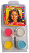 Eulenspiegel Profi-Aqua Schminkfarben-Set Schminke Make-up Prinzessin 