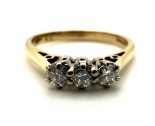 Echt Diamantring 9 kt Gold