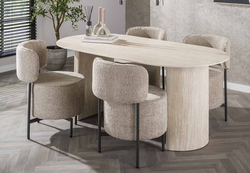 Travertin tisch esstisch 180 - travertin,
