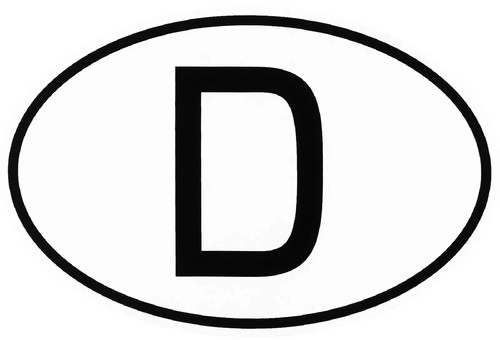 Deutschland schild - deutschland, d-schild