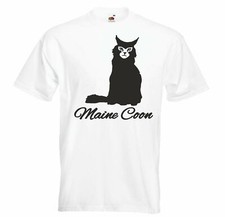 T-Shirt MAINE COON KATZE - RASSEKATZE - HAUSKATZE - KATZEN ZUCHT - KATZEN BABY