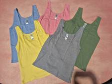Petite Fleur Damen Unterhemden Top 5 Stück Gr. 40 bis 60 (6 889) schöne Töne NEU