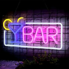 Neon led bar schild licht - schild,