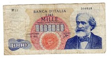 Italien ITALY ITALIA Banknote