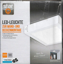 LED-Deckenleuchte, eckig, 17x17 cm, weiß