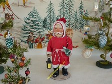 antiker Nikolaus mit Laterne,  30er Jahre, H 21 cm, 5D200-1