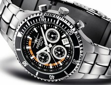 FIREFOX Armband- Herrenuhr Chronograph FFS13 Seiko Werk 10 ATM Faltschließe