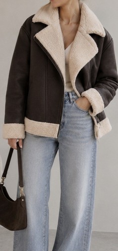 Pilotenjacke teddyjacke braun - pilotenjacke,