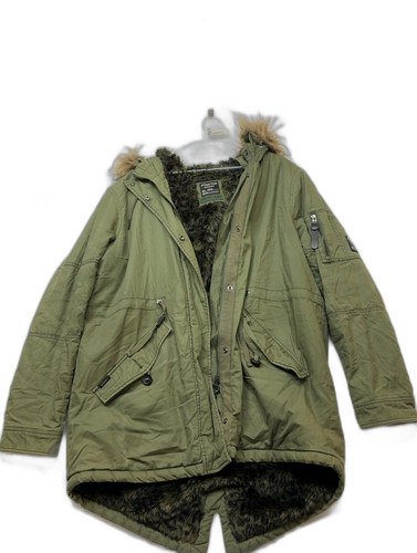 Superdry green cotton parka - superdry,