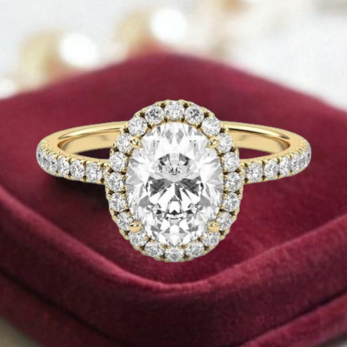 Karat gelbgold diamant - 14,