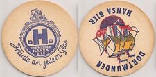 Dortmunder Hansa Bier - historischer Bierdeckel / Bierfilz Freude an jedem Glas