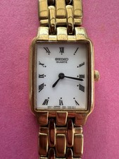 Seiko Damenuhr Ref. B5744-1 Kaliber N00-F170 Edelstahl vergoldet water resistant