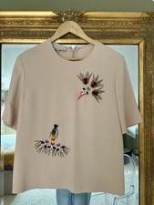 Stella McCartney Bluse Nude Pink Rosa Mit Strass 38 Top