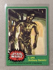 1977 Topps Star Wars #207 C-3PO (Anthony Daniels) Green Series