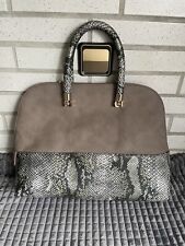 Neu Liu Jo Damen Tasche Taupe  Snake Print Schlangenleder Optik Trend Blogger